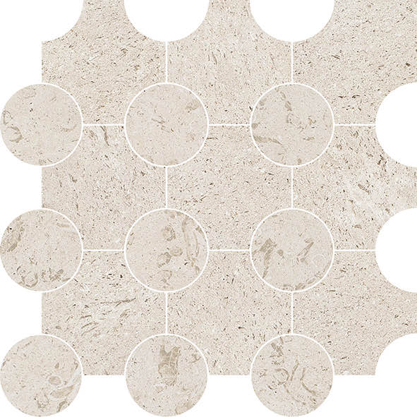 Floorin põrandad - mosaico circle classic white